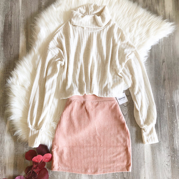 Dusty Rose Mini Skirt | Wanderlush